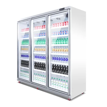 Витрина, морозильная камера, пивной вертикальный одно- и двухдверный четырехдверный холодильник коммерческий