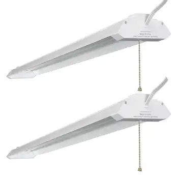 Алюминиевый светодиод Lumen 4 фута. Магазинный светильник (2 упаковки) V-образная лампа led w с возможностью установки светодиодных ламп pulgada V-образные светодиодные лампы pulgada L