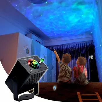 Лазерное RGB Светодиодное Сценическое Освещение Galaxy Nebula Проекторный Свет Magic Dj Ball Ночная Звездная Звезда для Детской Комнаты Барная Лампа