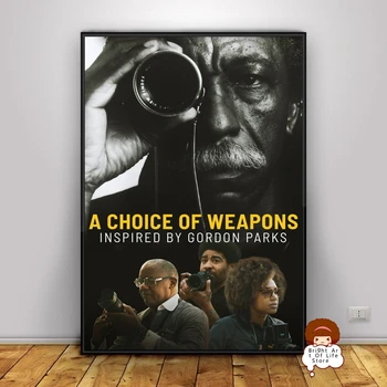 Выбор оружия, Вдохновленный Гордоном Паркс (2021) Постер фильма Классическое Искусство Фото Печать на холсте Домашний декор Настенное Искусство (без рамы)