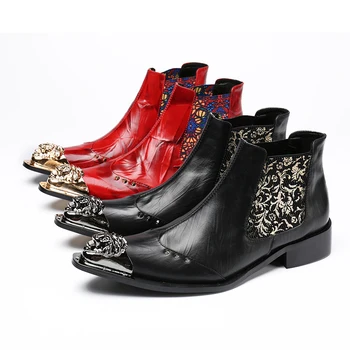 Большие размеры 47, мужские черные, красные военные ботильоны, зимняя армейская обувь из натуральной кожи, роскошная мотоциклетная обувь со стальным носком