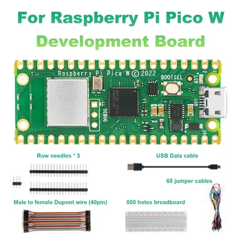 1 Комплект печатной ПЛАТЫ 51x21 мм Плата разработки Для Raspberry Pi Pico W Расширенная плата разработки Для комплекта ПЕРЕМЫЧЕК