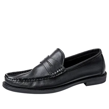 Мужские лоферы; Новинка весны; мужские модельные туфли; высококачественная свадебная обувь из натуральной кожи для мужчин; удобная дышащая летняя обувь