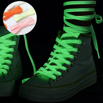 1 Пара 160 см Плоских светоотражающих шнурков для обуви, безопасные Светящиеся Светящиеся Шнурки Унисекс Для пеших Прогулок, спортивная парусиновая обувь для баскетбола