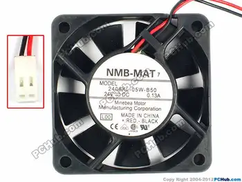 NMB-MAT 2406KL-05W-B50 L00 DC 24V 0.13A 2-проводной Серверный охлаждающий вентилятор 60x60x15 мм