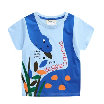 Детские футболки с принтом Динозавров, Хлопковая летняя детская одежда, Хит продаж, футболки для мальчиков, топы, рубашки для костюмов