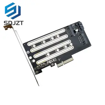 1 шт. SSD-накопитель NVMe M.2 для PCIe 3,0 4,0 x4, адаптер SATA M.2 SSD для SATA двойного назначения с кронштейном