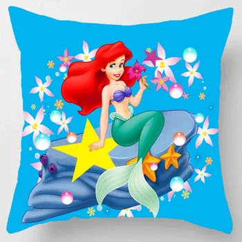 Серия Disney Moana Moana Princess Mermaid Белоснежка, Дизайн Мультяшной Наволочки, Кровать, Диван, Принадлежности, Прекрасное украшение 45x45 см
