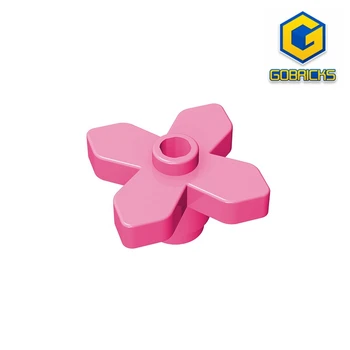 Gobricks GDS-943 Цветок растения 2 x 2 Листа - угловой, совместимый с lego 4727 DIY Educational Building Blocks Технический