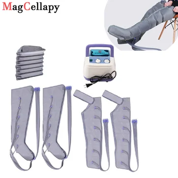 Сжатие воздуха окружность ножки 6 камер массажер пояс массажер для тела высокого человека циркуляции ног обертывания устраняет боль насос обертывание