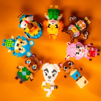 Строительные блоки Animal Crossing Raymond Модель DIY Мини собранные строительные блоки Детская игра для взрослых, игрушка в подарок