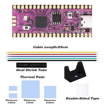 Для Raspberry Picoboot Board Kit RP2040 Двухъядерный Arm Cortex M0 + Процессор 264 КБ SRAM + 16 МБ Флэш-памяти Плата разработки