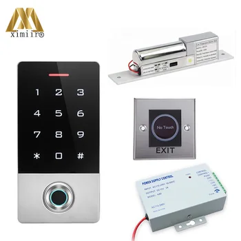 Биометрическая система контроля доступа по отпечаткам пальцев TF1 с RFID-картой 125 кГц, сенсорной клавиатурой, водонепроницаемым комплектом контроллера доступа к двери