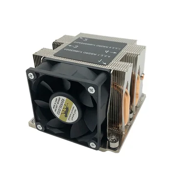 COOLSERVER S82 4 тепловые трубки медный 2U серверный процессор радиатор промышленной рабочей станции с активным охлаждением подходит для Intel LGA 3647