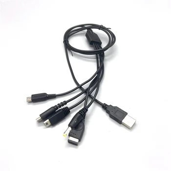 10ШТ 4 в 1 USB Зарядное устройство Кабель для Зарядки Шнуры для PSP NDS NDSI NDSL 3DS 3DSLL 2DS GBASP