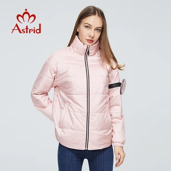 Astrid 2022, Новая женская Демисезонная куртка-бомбер, сумка на молнии, теплое однотонное модное уличное пальто, женские парки, Верхняя одежда ZM-8763