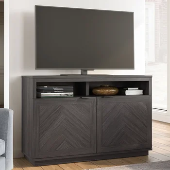 Подставка для телевизора в елочку для телевизоров до 55 дюймов, серая, столик для телевизора meubels, подставка для телевизора, мебель для гостиной
