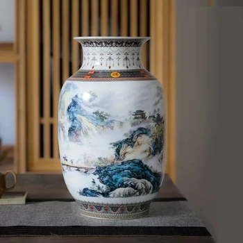 Керамическая ваза Цзиндэчжэнь Старинные Китайские Традиционные Вазы Украшение дома Ваза для животных Предметы интерьера с тонкой гладкой поверхностью