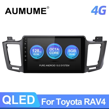 QLED Android 10 Авторадио Для Toyota RAV4 4 XA40 5 XA50 2012-2018 GPS Автомобильный Мультимедийный Плеер Carplay 8 Core 8GB 4G Без 2din DVD