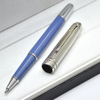 Новое Поступление MB Glacier Series 163 Синяя Ручка-Роллер Из Смолы, Шариковая Ручка, Офисные Школьные Перьевые ручки Для Письма С Серийным номером