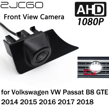 ZJCGO Автомобильный Вид Спереди С ЛОГОТИПОМ Парковочная Камера AHD 1080P Ночного Видения для Volkswagen VW Passat B8 GTE 2014 2015 2016 2017 2018