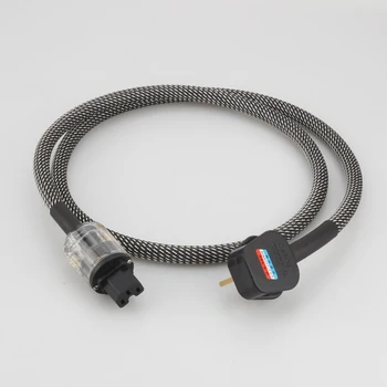 Посеребренный силовой кабель Audiocrastp110 Британский Силовой кабель с 15A IEC HI End HIFI британский силовой кабель