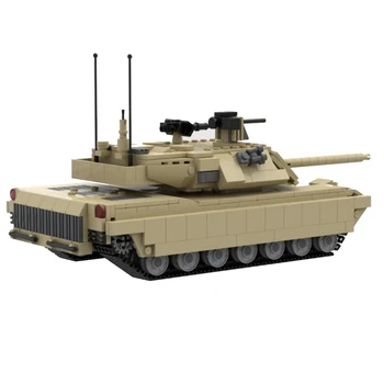Авторизованный MOC-72832 881 ШТ. Танк M1 Abrams MOC В стиле Милитари Строительные Блоки MOC Игрушки Набор Стволовых - Разработан Brick_boss_pdf