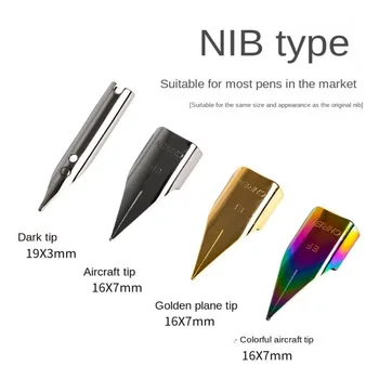 Сменный наконечник перьевой ручки 0,38 мм, подходит для большинства перьевых ручек, офисных студенческих письменных принадлежностей, аксессуаров