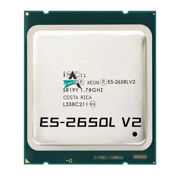 Подержанный процессор Xeon E5-2650LV2 SR19Y 1,70 ГГц 10-ядерный 70 Вт 25 М LGA2011 E5-2650LV2 E5 2650L V2 процессор LGA2011 Бесплатная Доставка