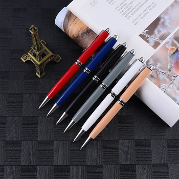Роскошная Высококачественная фирменная вращающаяся шариковая ручка Для делового письма, Офисные школьные принадлежности, канцелярские подарки