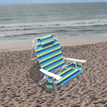 5-позиционный алюминиевый пляжный стул -многоцветная мебель для патио
