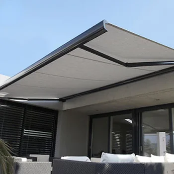Открытый полностью кассетный выдвижной солнцезащитный тент для патио на крыше палатки