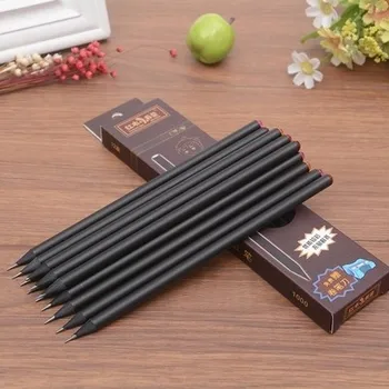 12 шт., Корейские акриловые бриллиантовые высококачественные черные деревянные карандаши, постоянно окрашенные в бриллиантовый цвет, бесплатная доставка
