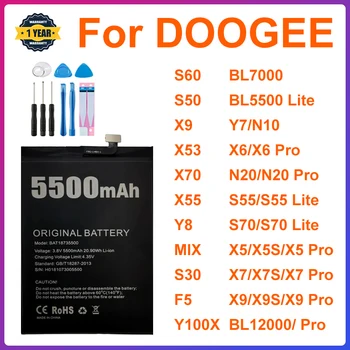 Оригинальный Аккумулятор Для DOOGEE S30 S50 S60 X55 mix Y8 F5 BL7000 Y7 N10 N20 BL12000 Pro BL5500 s55 S70 lite X7S X9S X5 X6 X7 X9 Pro