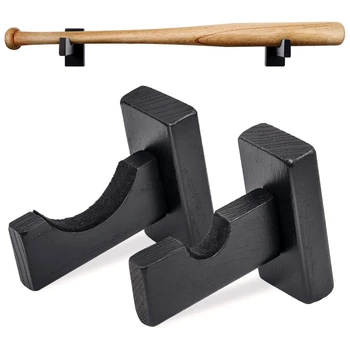BMDT-Настенное крепление для дисплея бейсбольной биты, держатели для битой на стену С войлочной подкладкой и винтами, настенное крепление для битой