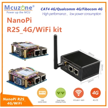 Комплект NanoPi R2S 4G + WiFi, маршрутизатор MiFi, модуль ubuntu 4G LTE, CAT4 без драйвера, RTL8811