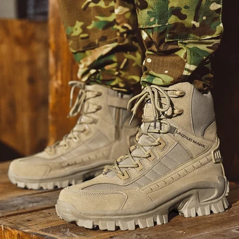 Мужские ботинки военные армейские ботинки для мужчин открытый спорт восхождение горы пересекают страну сапоги мужские 2023 новые мужские кроссовки